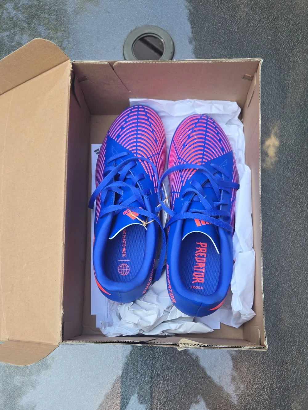 adidas Predator Kids Sneakers in Blue and Pink